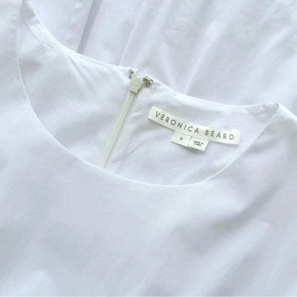 Veronica Beard Torres Corset-Waist Dress White Size 8 $498 MSRP - Picture 7 of 16